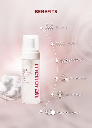 Menorah Gentle Cleansing Mousse - Hydrating Face Wash for Sensitive Skin