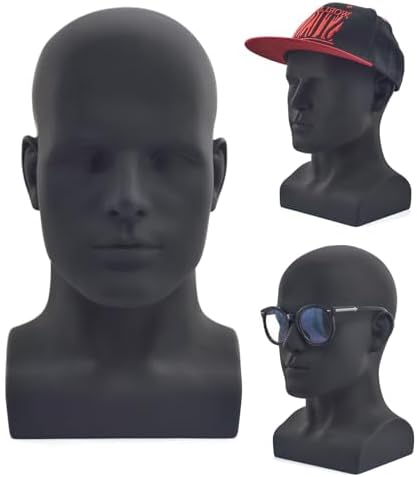 Professional PVC Male Mannequin Head for Display and Training