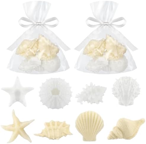 200g Sea Glass Soap with White Seashell Design