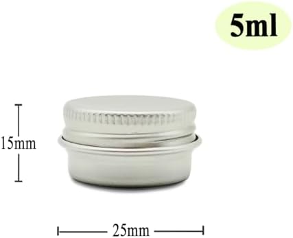 30 Pack 5ml Round Lip Balm Tins with Screw Lid