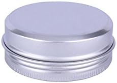 12PCS 2oz Silver Aluminum Cosmetic Sample Tins with Screw Lids