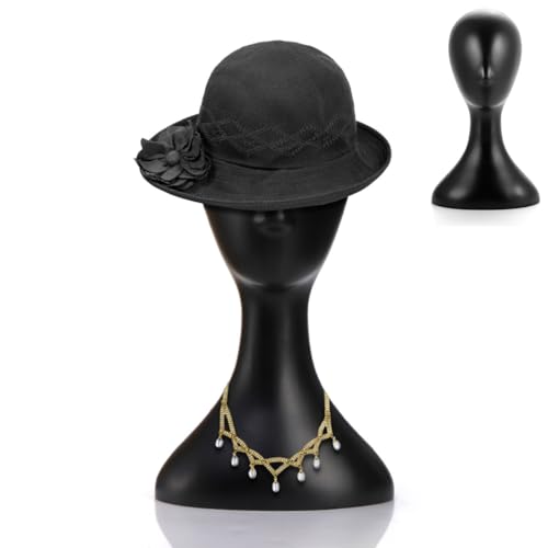 Acshio 16 Inch Plastic Wig Head Stand with Neck