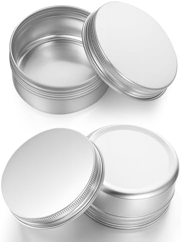 6 Pcs 27oz Aluminum Tin Cans with Screw Lid
