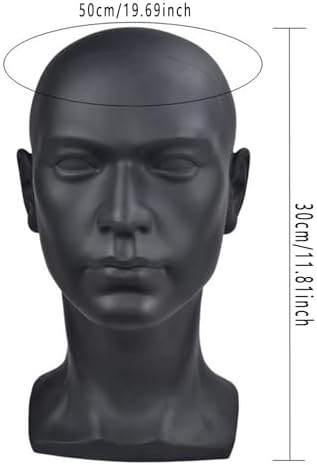 PVC Male Mannequin Head for Wig and Accessories Display