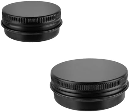 2 Pack Aluminum Tin Cans 05 Oz Jars with Screw Lids