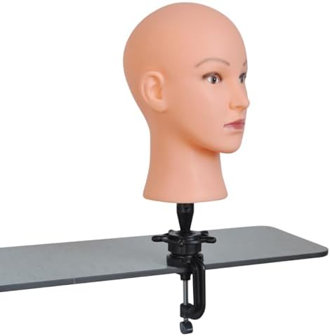 Soft Bald Mannequin Head for Wig Display and Glasses