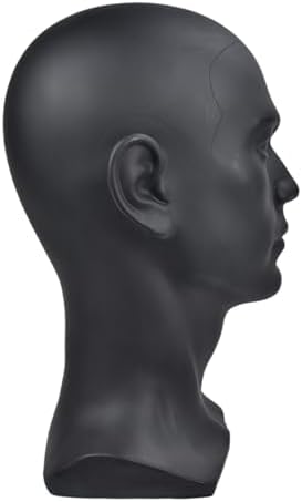 PVC Male Mannequin Head for Wig and Accessories Display