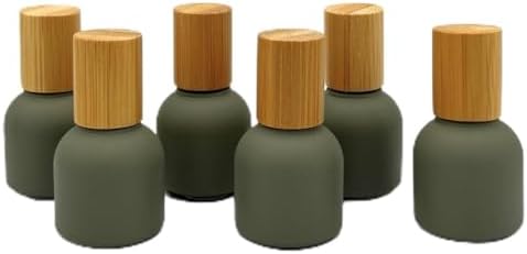 10ml Glass Roller Bottles with Bamboo Cap and Stainless Steel Ball