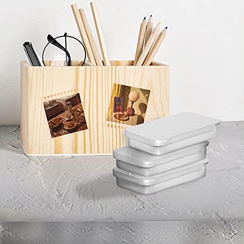 Empty Slide Top Tin Containers for Lip Balm 6 Pack