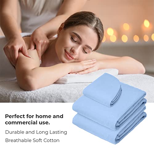Avalon Care Massage Table Sheets Set 3 Pcs Sky Blue