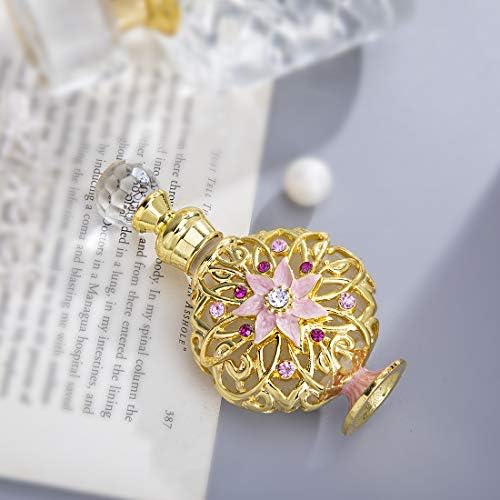 YU FENG Gold Flower Perfume Bottle 10ml Refillable