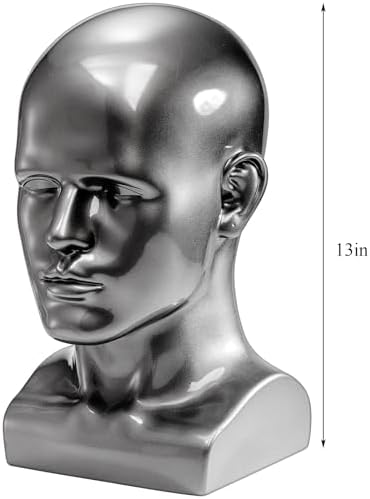 Peohud Male Mannequin Head for Wig Display