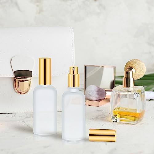 Roshtia 30 Pcs Gold Glass Spray Bottle Refillable Perfume Atomizer