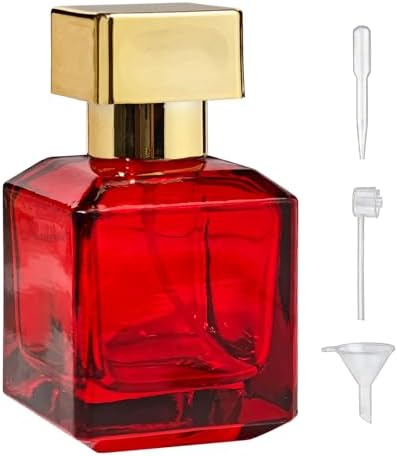 50ml Glass Perfume Spray Bottle with 3 Dispensers