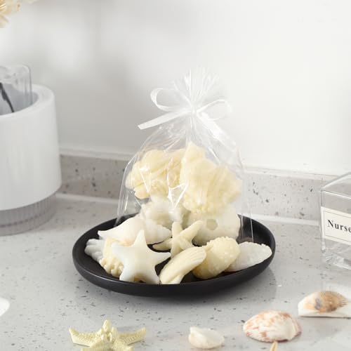 200g Sea Glass Soap with White Seashell Design