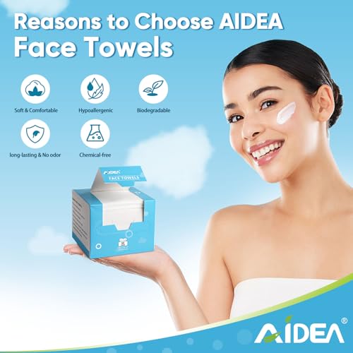 AIDEA Face Towels Disposable 100 Ct 2 Box