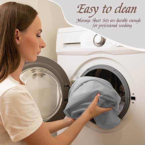 Oudain 8 Sets Microfiber Massage Table Sheets Set