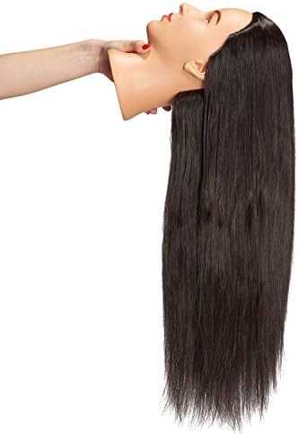 Hairingrid Mannequin Head with Free Clamp Holder Black