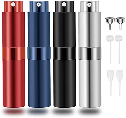 Saiveina 8ml Refillable Spray Bottle Set of 4