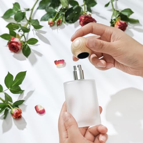 50ml Glass Spray Bottle 2 Pack Refillable Atomizer