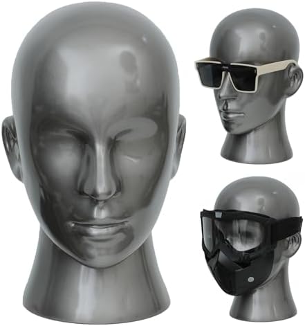 Male Mannequin Head PVC for Display Wigs Hats