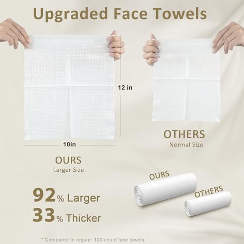 Ourmed Life Extra Large Face Towels 10x79 Biodegradable 60 Count