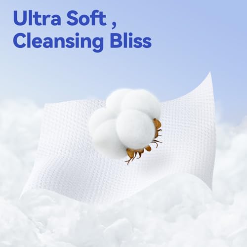 Winner Ultra Soft Biobased Facial Towelettes 55 Count Disposable for Sensitive Skin
