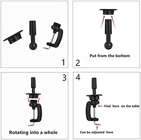 Hairingrid Mannequin Head with Free Clamp Holder Black