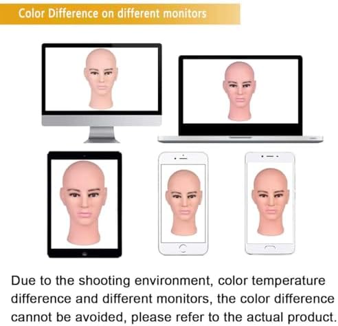 Ruilong Male Bald Mannequin Head for Wig Display