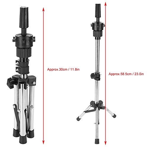 Professional Hair Practice Mannequin Head with Adjustable Tripod Stand