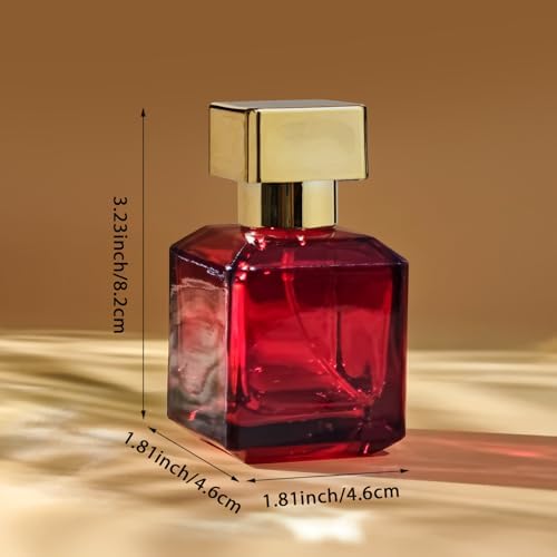 50ml Glass Perfume Spray Bottle with 3 Dispensers