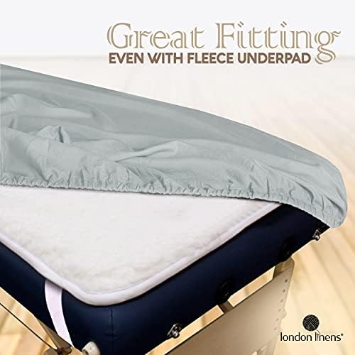 LONDON LINENS 3 Piece Massage Table Sheets Set - Soft Microfiber