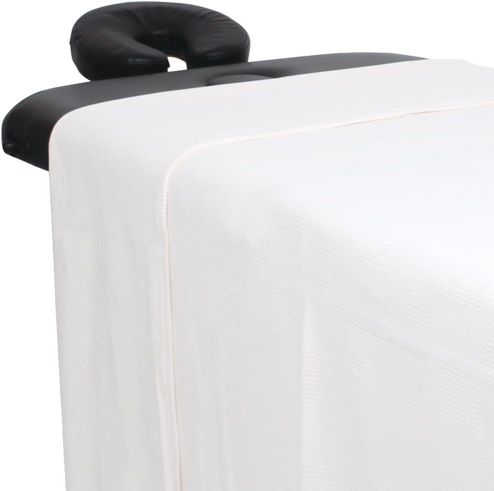 ForPro Professional Premium Checker Weave Thermal Massage Blanket 66x90 White