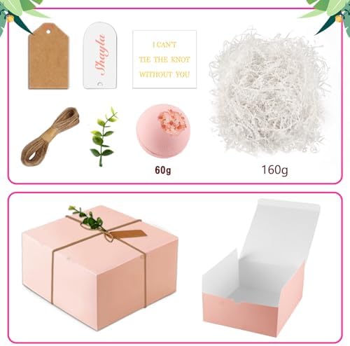 73pcs Pink Bridesmaid Gift Set With Proposal Box