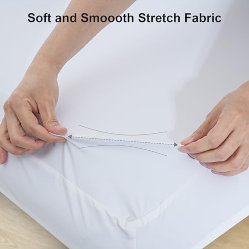 Massage Table Skirt Set 3pcs Soft Stretchable Cover for Spa and Beauty