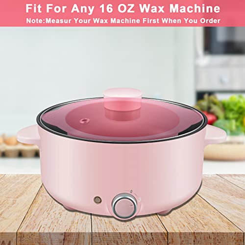 2Pcs Silicone Wax Pot Liner with Wax Sticks for Hair Removal
