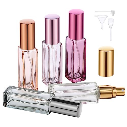 Segbeauty 5pcs 10ML Travel Perfume Refillable Bottles