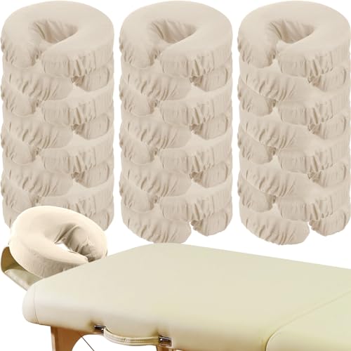 24 Pcs Reusable Face Cradle Covers for Massage Table