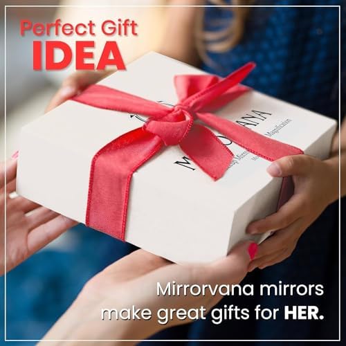 Mirrorvana Large Adjustable Desk Mirror with Stand