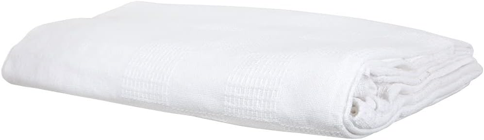 ForPro Professional Premium Checker Weave Thermal Massage Blanket 66x90 White