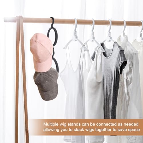 3 Pack Hanging Wig Stand Wall Mounted Wig Holder