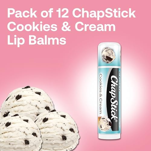 ChapStick Ice Cream Social Cookies Cream 12 Pack
