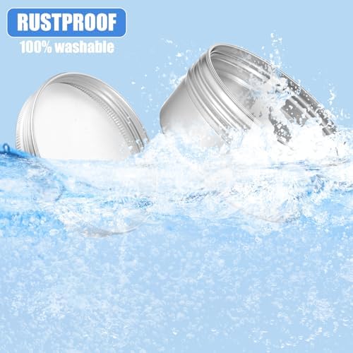 6 Pcs 27oz Aluminum Tin Cans with Screw Lid