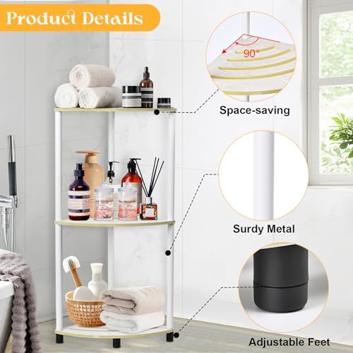 3-Tier Waterproof Shower Caddy with Rustproof Design