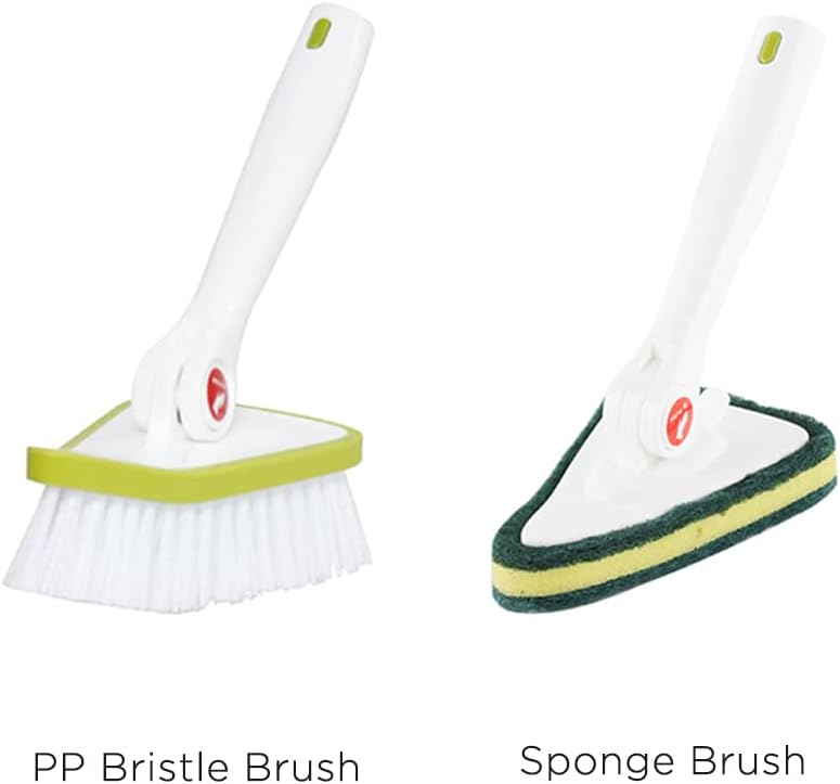 CQT 2 in 1 Bathroom Cleaning Brush with 48 Inch Handle