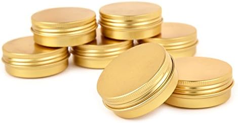 LIYAR 1 Ounce Aluminum Metal Tin Jars 48 Pack