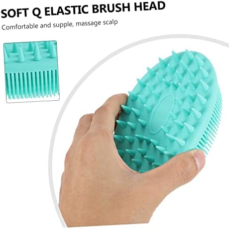 Silicone Shower Brush with Dual-Ended Design for Cleaning and Massage