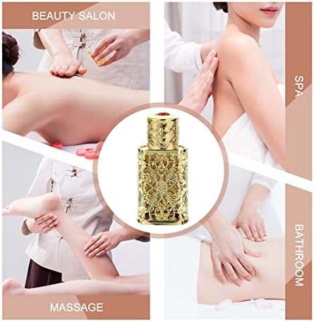 Hollow Metal Essential Oil Dropper Bottle Portable Refillable Perfume Vial