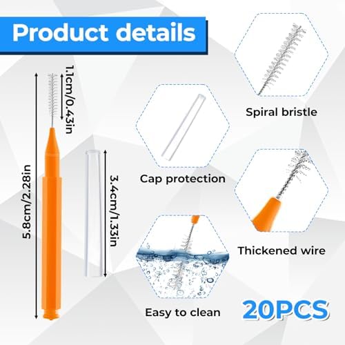 20PCS Shower Head Cleaning Brush Anti-Clogging Nozzle Tool