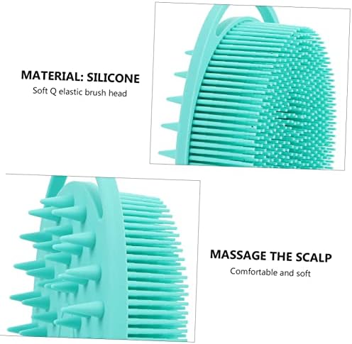 Silicone Shower Brush with Dual-Ended Design for Cleaning and Massage